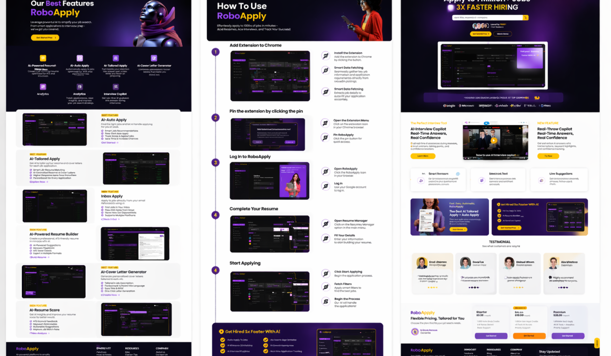 RoboApply, AI Job Application Web App Development Case Study