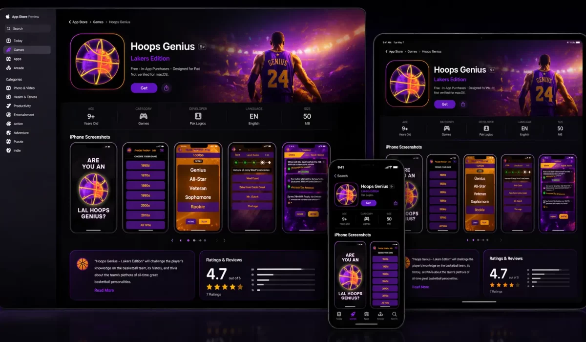 Hoops Genius, Basketball Analytics & Fan Engagement iOS App Development Case Study